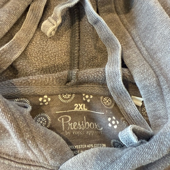 Ole Miss Rebels Gray Oversized Hoodie - Picture 4 of 5